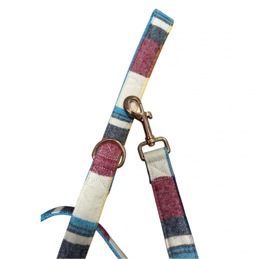 Sniff & Bark Plaid Pet Leash WITH GIFT BOX